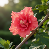 Flowering Shrub, Red Rose Of Sharon Live Plant, 6-13 Inches Tall, Potted
