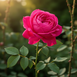 Live Climbing Rose Plant, Deep Red Pink, Reblooming Bush, 5-9 Inches Tall