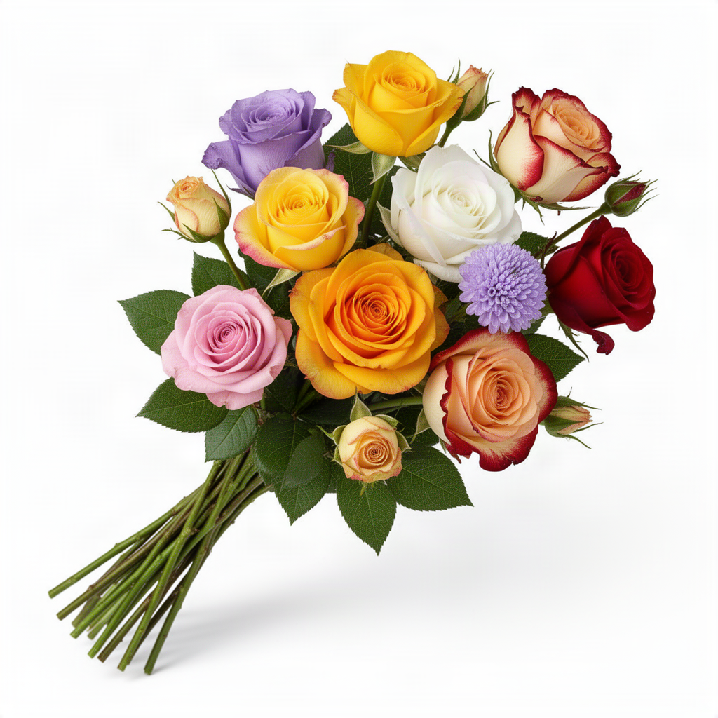 2 Fragrant Live Rose Bush Plants, Mixed Well-Rooted Starters, 7-10 In Tall