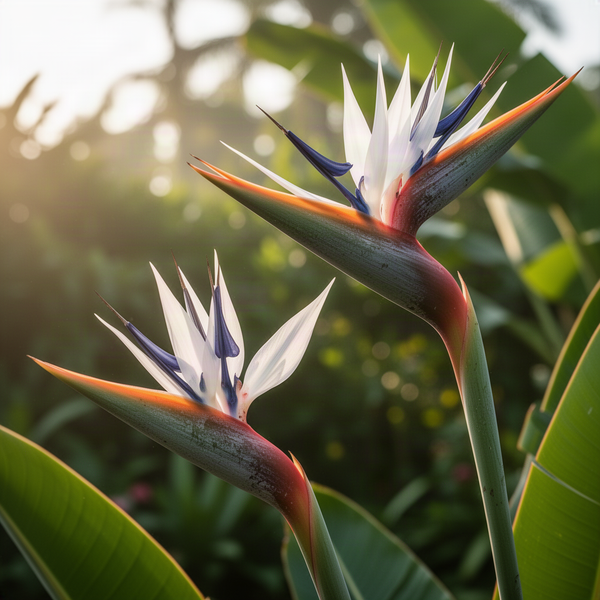 Strelitzia Reginae Live Plant, White Bird Of Paradise Houseplant Decor
