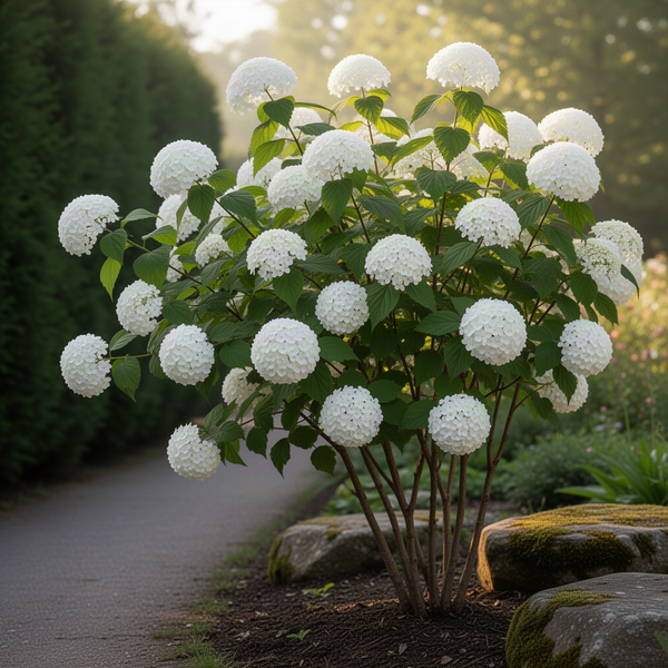 Live White Japanese Viburnum Plant, 8-10 Inch Tall Snowball Garden Shrub