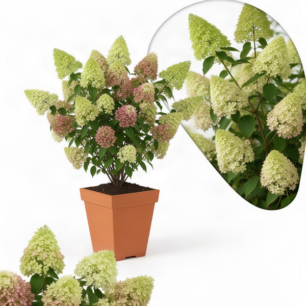 Live Lime Green Hydrangea Shrub And Tree, Well-Rooted In 4-Inch Plant Pot
