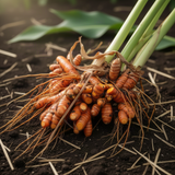 2 Live Yellow Turmeric Plants, 5-9 Inch Size For Outdoor Garden Planting