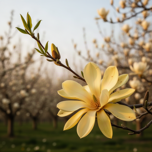 Live Yellow Bird Magnolia Plant, Flowering Garden Shrub, 6-12 Inches Tall