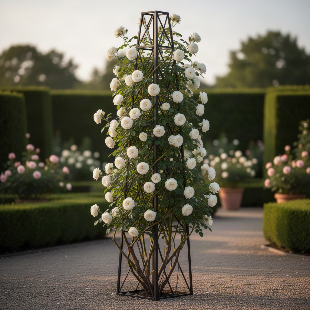 White Climbing Rose Bush, Live Plant 5-9 Inch Tall, Well Rooted, No Leaf