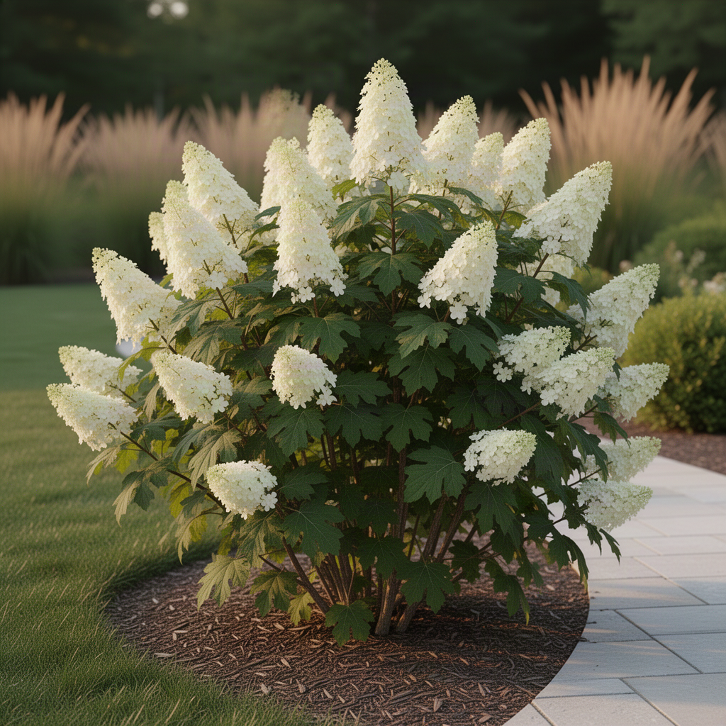2 Live White Oakleaf Hydrangea Plants, Flowering Perennial, 4 Inch Pot