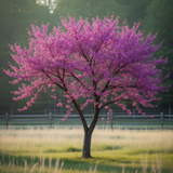 Redbud Flowering Tree In Quart Pot, Spring Blooms For Garden Border Use