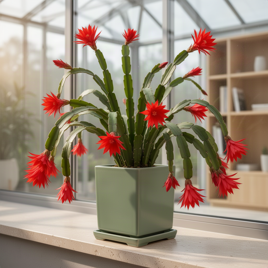 Live Easter Cactus, 4-6 Inch Spring Flower For Indoor And Outdoor Decor