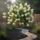 Live Green Hydrangea Tree Plant, Large-Bloom Flower Shrub, 6-12 Inches Tall
