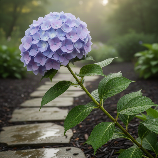 Live Blue Hydrangea Shrub, 5-10 Inch Dormant Plant For Outdoor Gardens