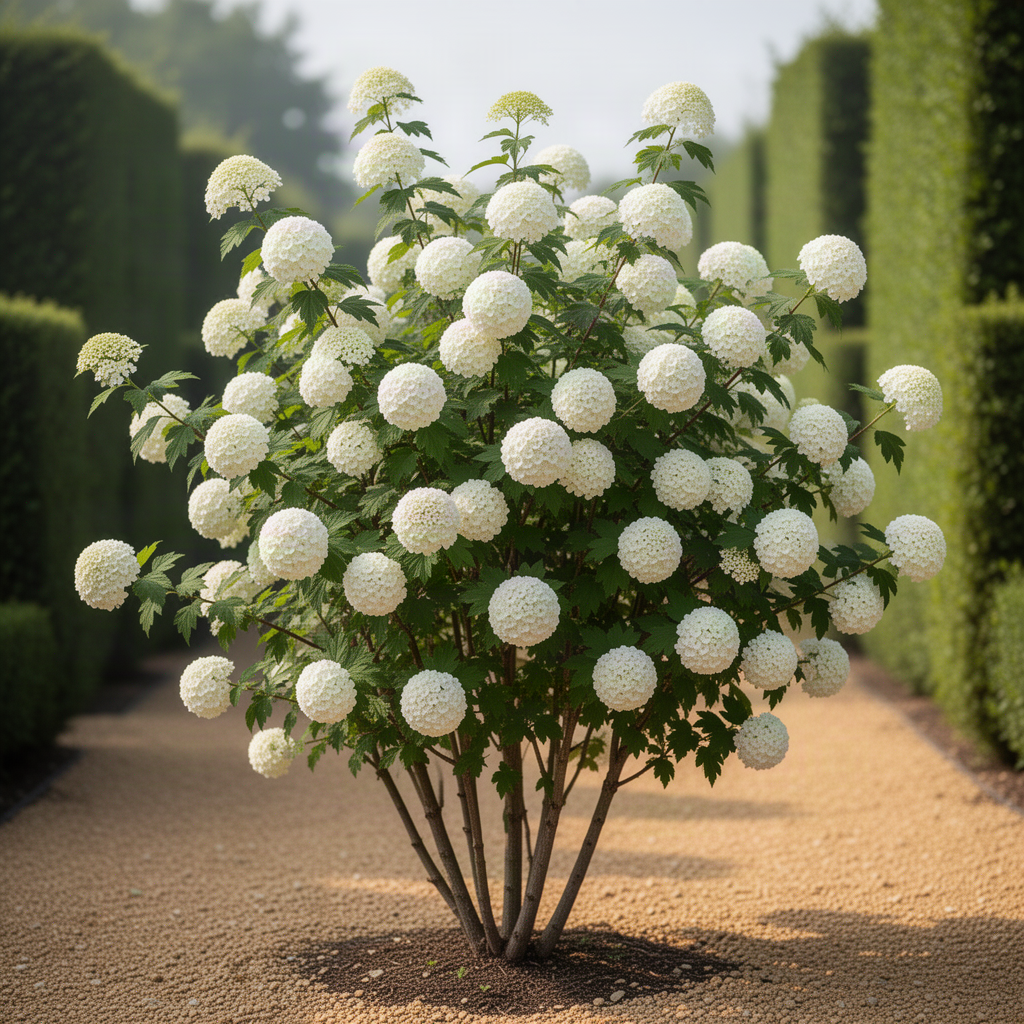 Live Old Fashion Snowball Viburnum Shrub, Hardy 8-10 Inch Garden Plant