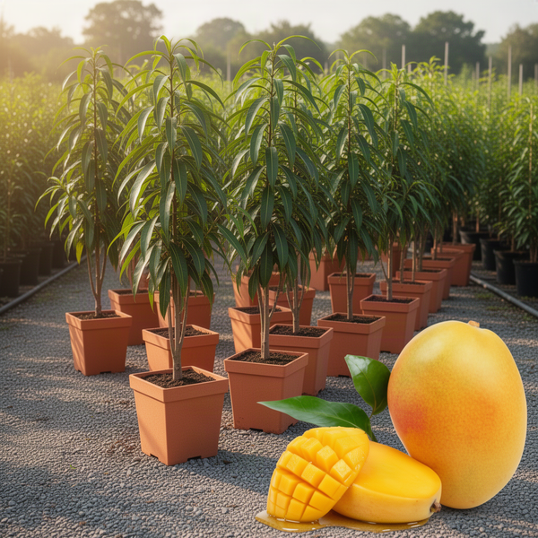 Live Mango Fruit Tree In Gallon Pot, Outdoor Garden Plant For Full Sun