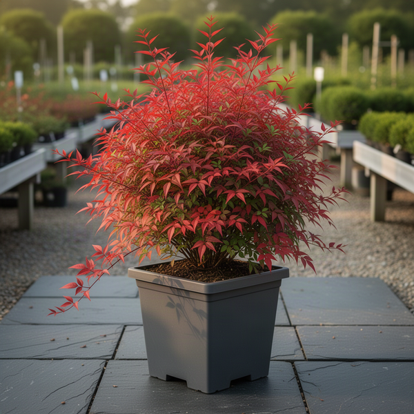 Live Dwarf Nandina, 6-9 Inches Tall In A 2.5-Inch Pot, Landscape Shrub
