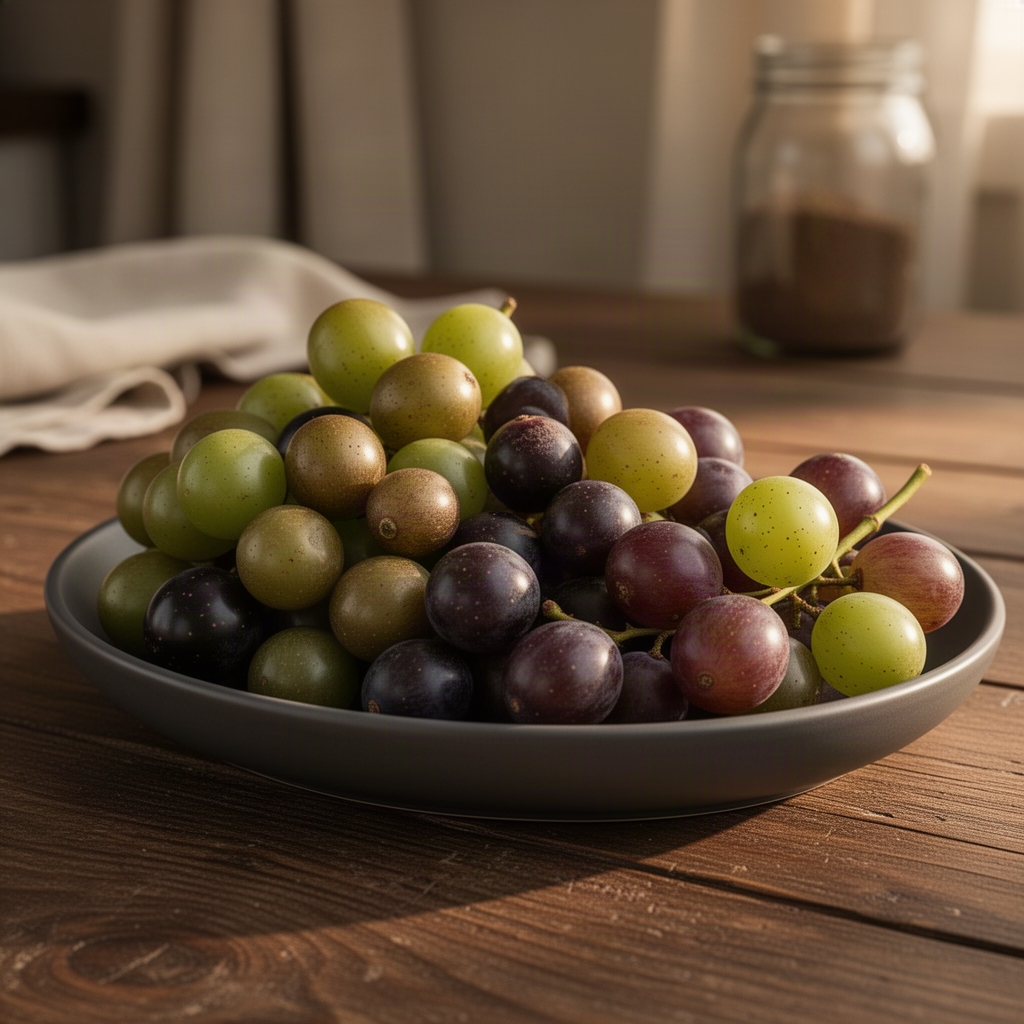 Live Muscadine Grape Vine, 4-7 Inch Plant For Full-Sun Backyard Orchard
