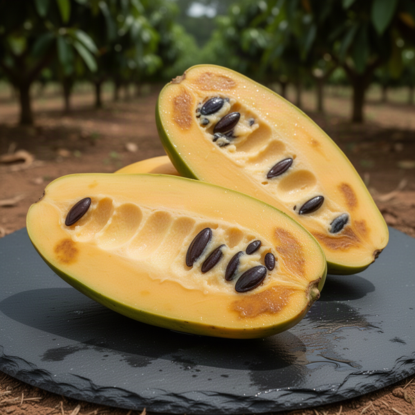 2 Pawpaw Live Plant Seedlings, 6 To 10 Inch Hardy Fruit Trees, Bare Root