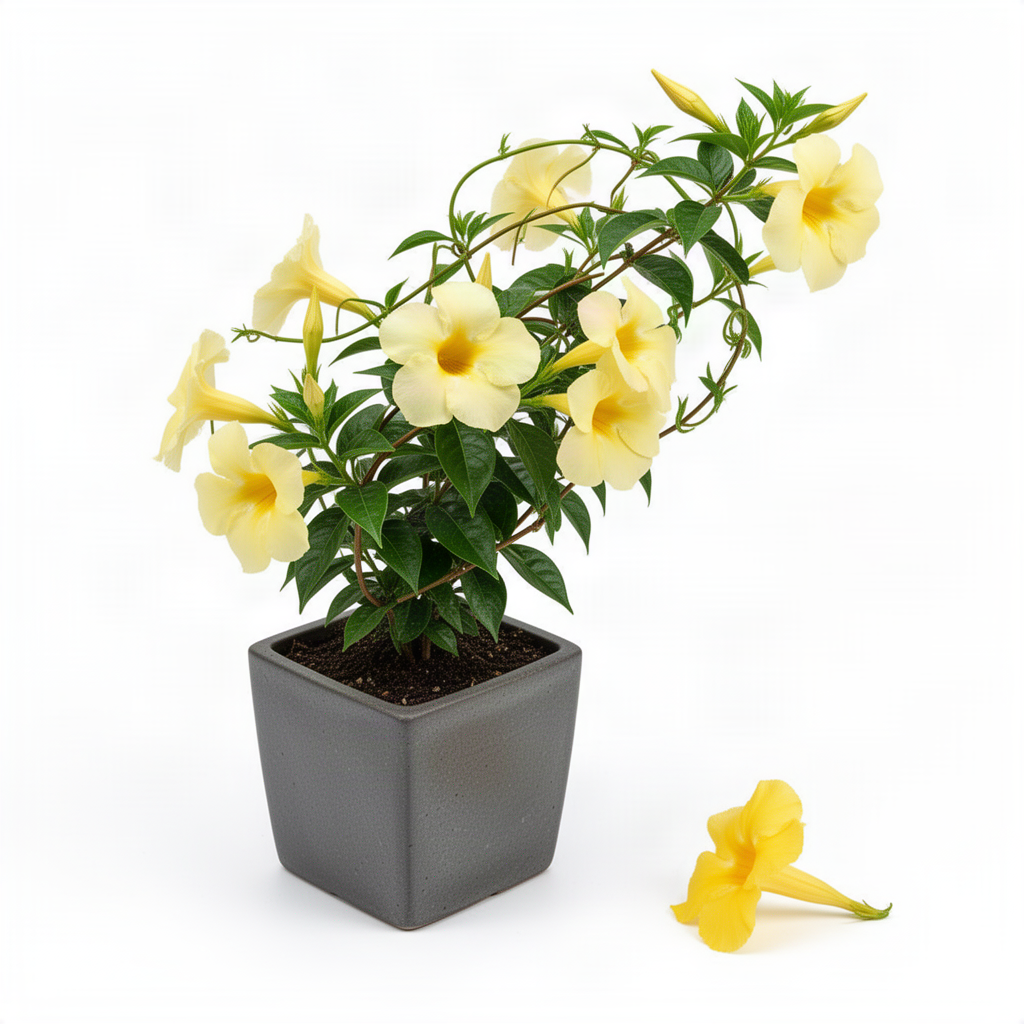 Live Dipladenia, 4-8 Inch Trailing Flower Plant For Trellises And Pots