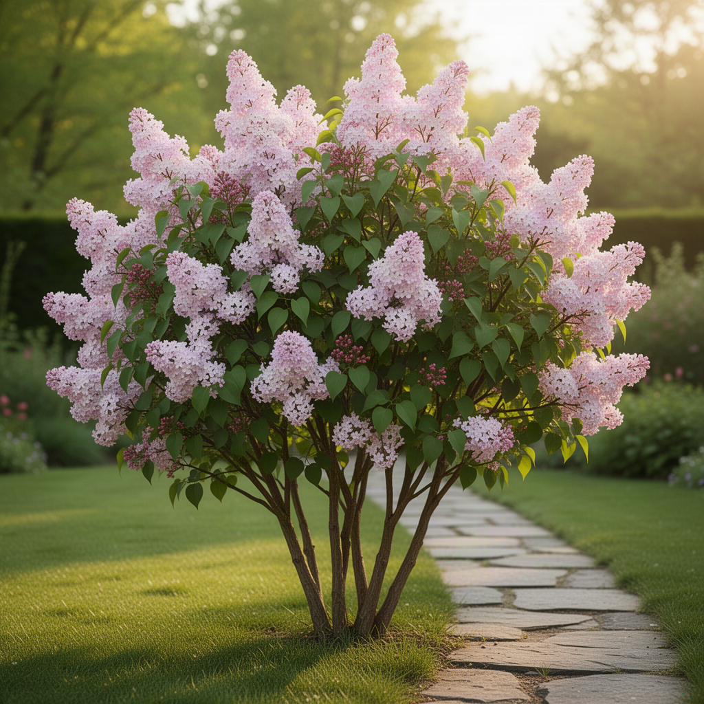 Purple Kim Lilac Live Shrub, 1 Year Old, 6-12 Inches Tall In Quart Pot