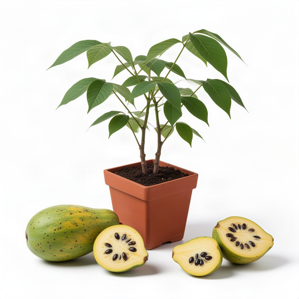 Live Pawpaw Tree Plant, 6-12 Inch Tall, Paw Paw Plant For Temperate Zones