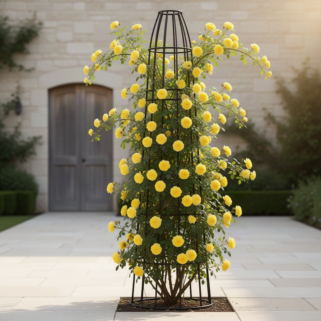 Live Climbing Rose Plant, Fragrant Flowers For Trellises And Garden Fences