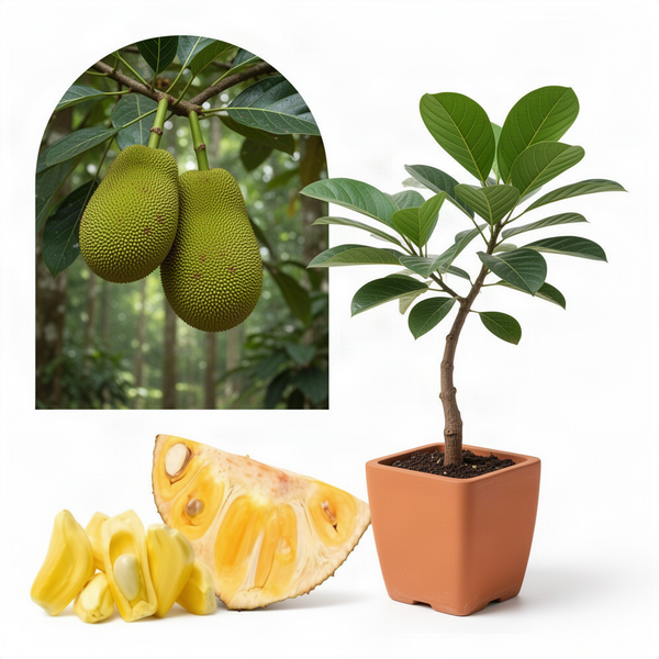 Jackfruit Tree In One Gallon Pot, 2-3 Feet, Live Tropical Garden Plant