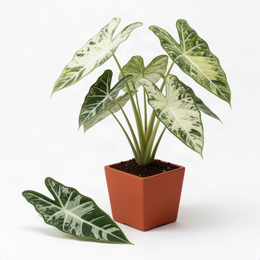 2 Live Variegated Philodendron Plants, Easy-Care Houseplants, 5-7 In Tall