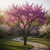 Live Eastern Redbud Tree, 6-12 Inches Tall In Quart Pot, Landscape Bloom