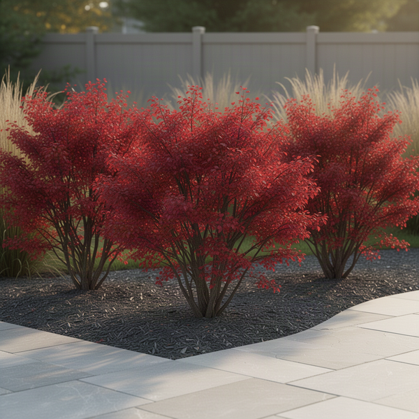 10 Live Burning Bush Plants, 4-8 Inch Tall, Shrubs For Landscape Borders