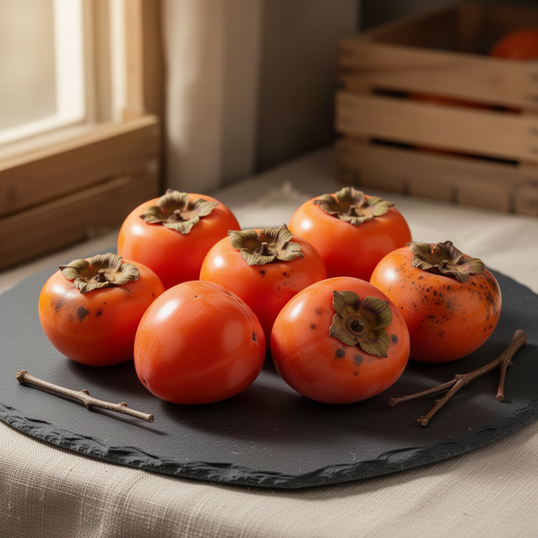 2 Potted Persimmon Fruit Tree Seedlings, Well Rooted, 8-12 Inches Tall